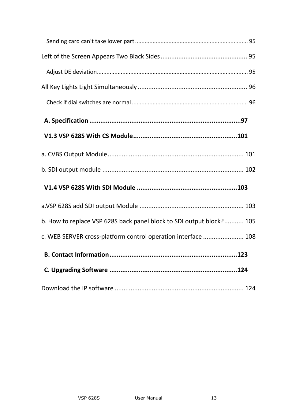 RGBLink VSP 628S User Manual User Manual | Page 13 / 125