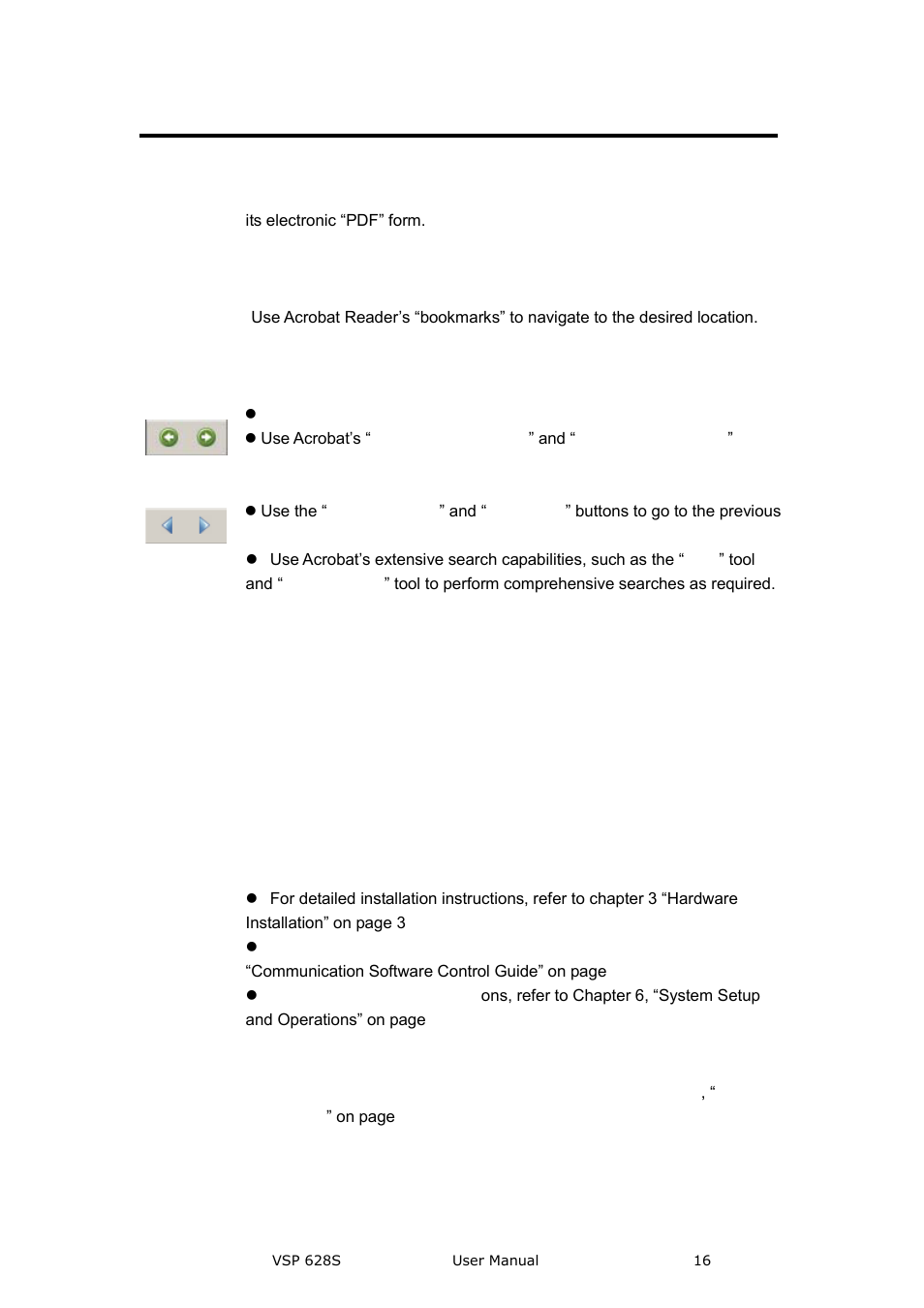 How to use this manual, Introduction, Navigating | Table of contents and index, General operations | RGBLink VSP 628S User Manual User Manual | Page 16 / 125
