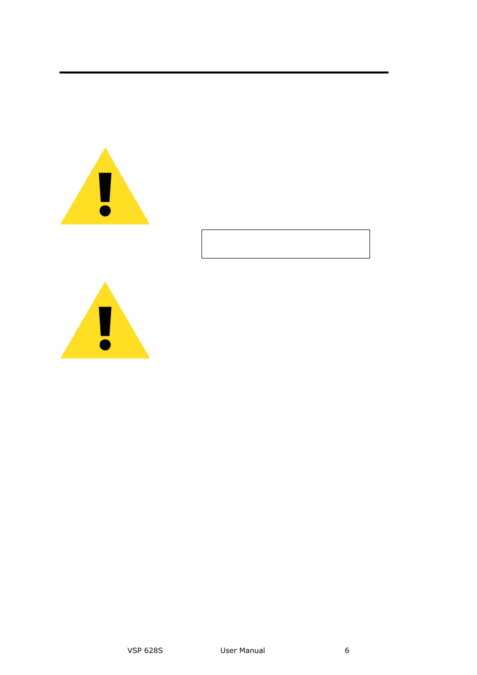 Terms in this manual and equipment marking, Warning, Caution | RGBLink VSP 628S User Manual User Manual | Page 6 / 125