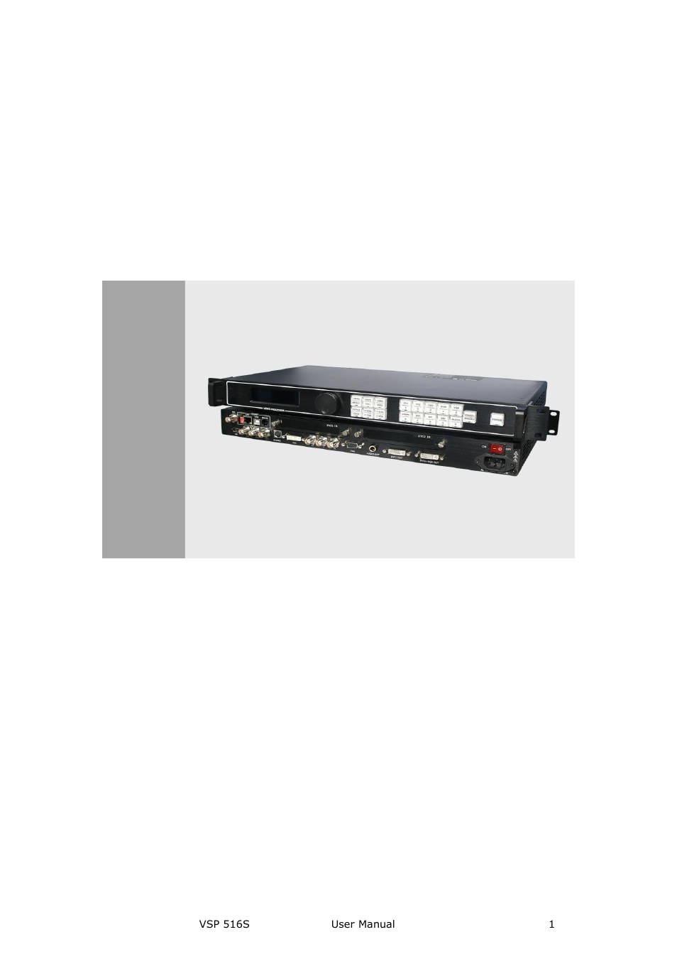 RGBLink VSP 516S User Manual User Manual | 131 pages