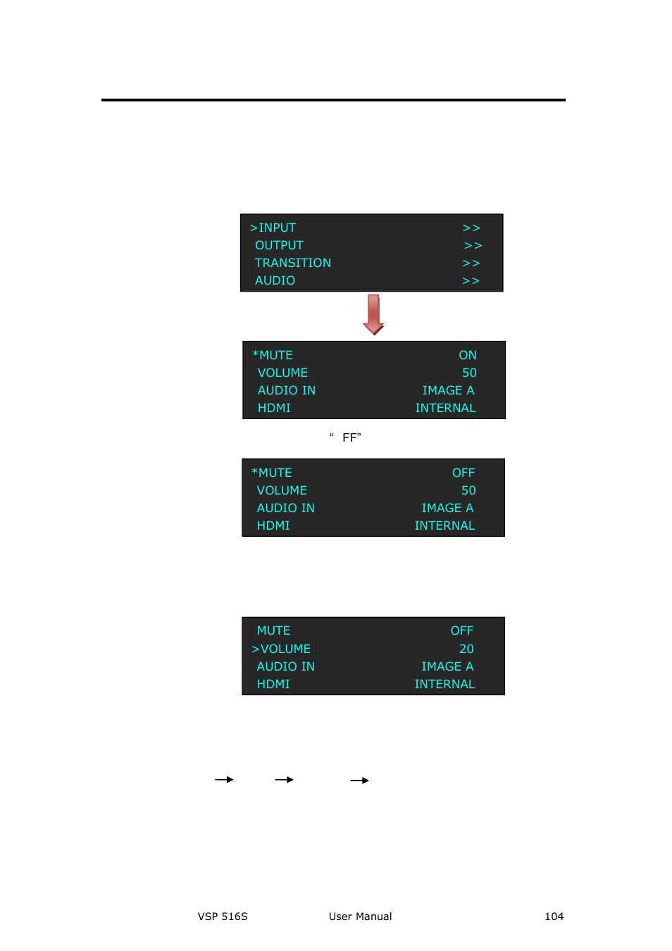 How to set up the volume, System setup and operation | RGBLink VSP 516S User Manual User Manual | Page 104 / 131