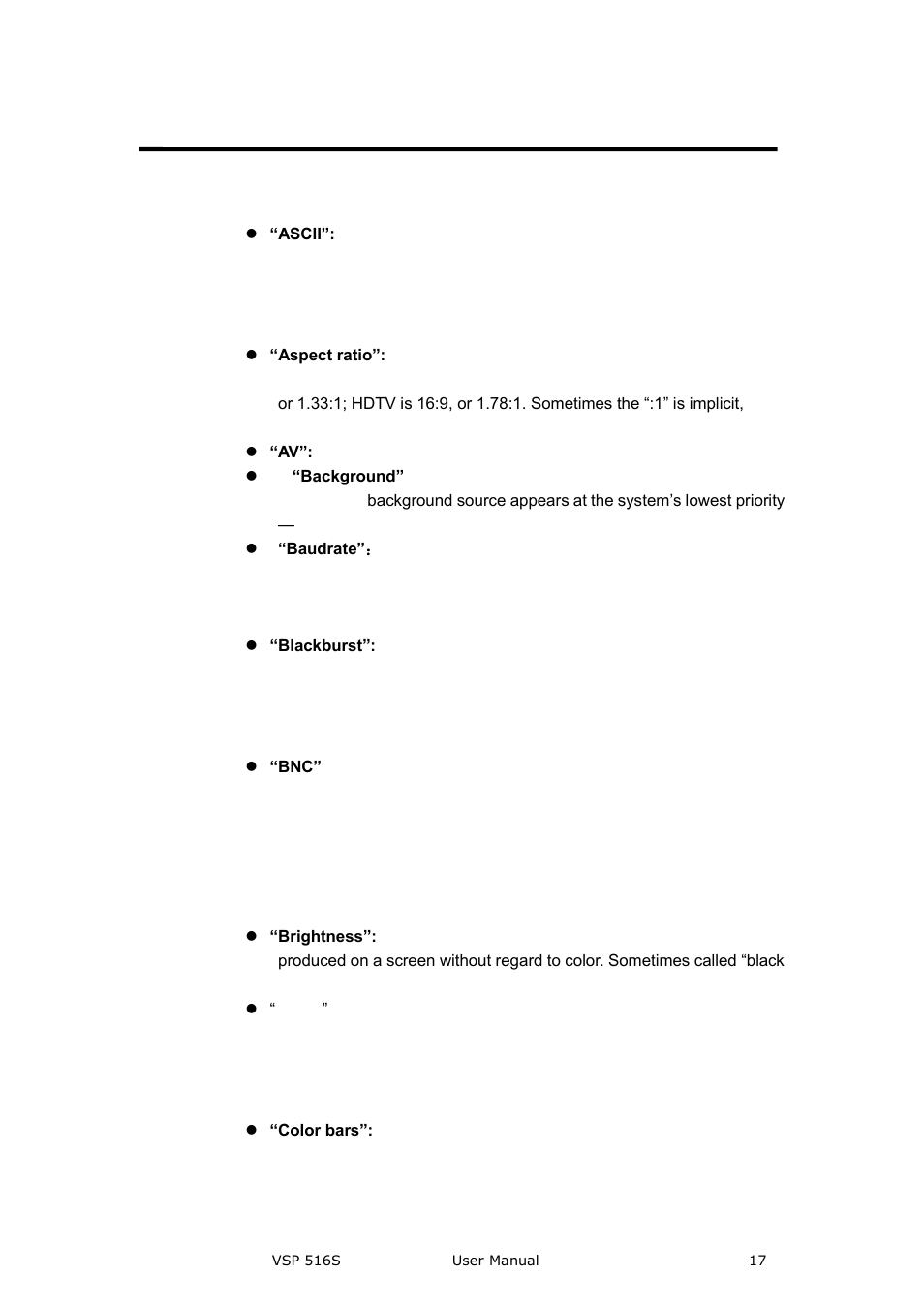 Term and definitions, Terms and definitions, Brief introduction | RGBLink VSP 516S User Manual User Manual | Page 17 / 131