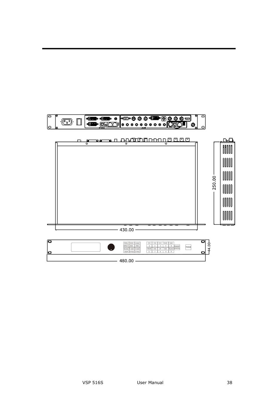 Hardware installation, In this chapter | RGBLink VSP 516S User Manual User Manual | Page 38 / 131
