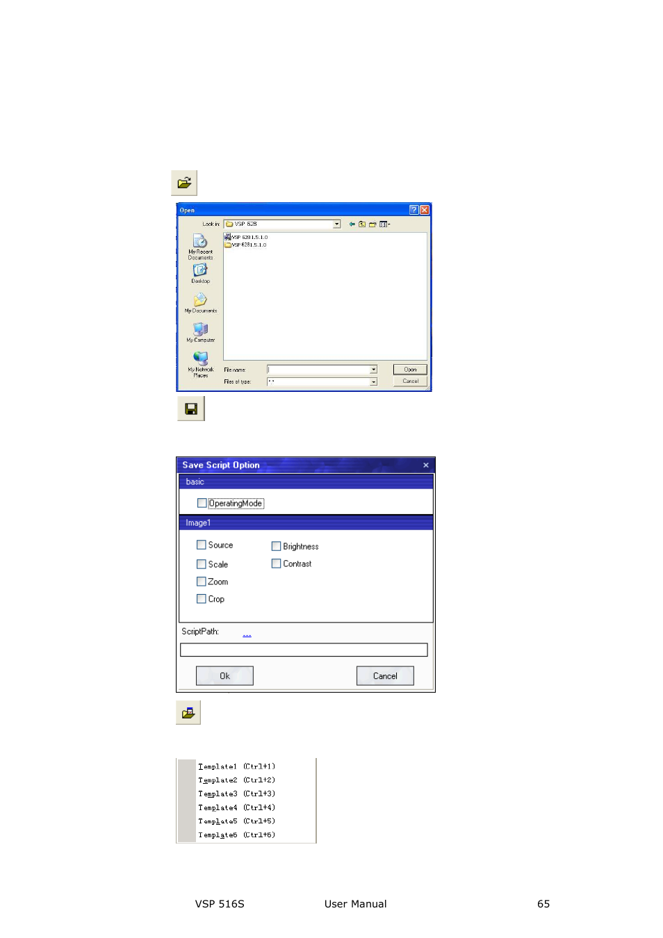 File toolbar, Communication software guideline | RGBLink VSP 516S User Manual User Manual | Page 65 / 131