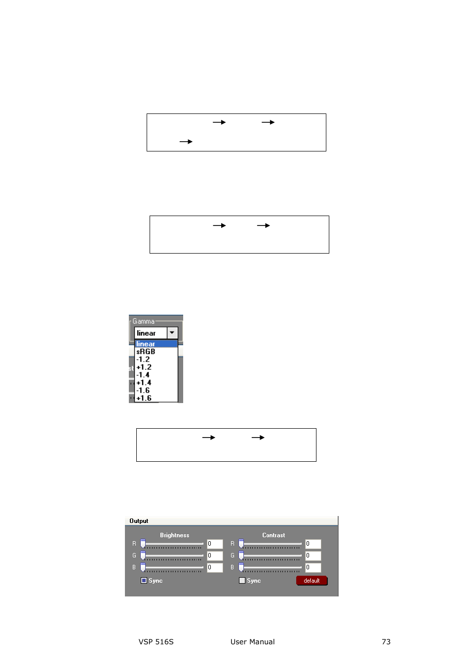 Output image setup toolbar, Communication software guideline | RGBLink VSP 516S User Manual User Manual | Page 73 / 131