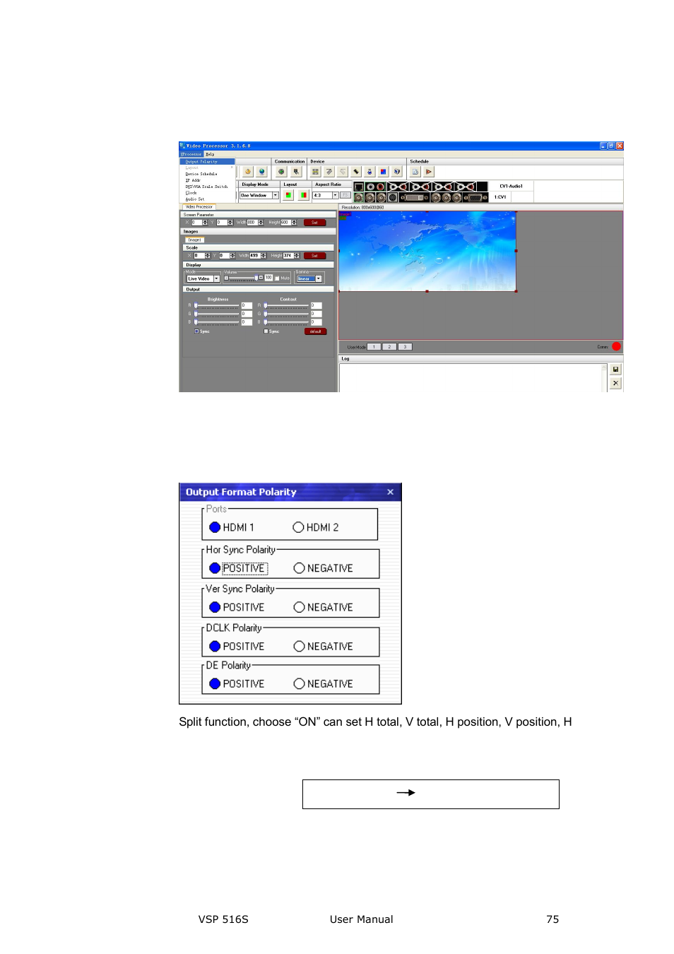 Video processor] options, Communication software guideline | RGBLink VSP 516S User Manual User Manual | Page 75 / 131