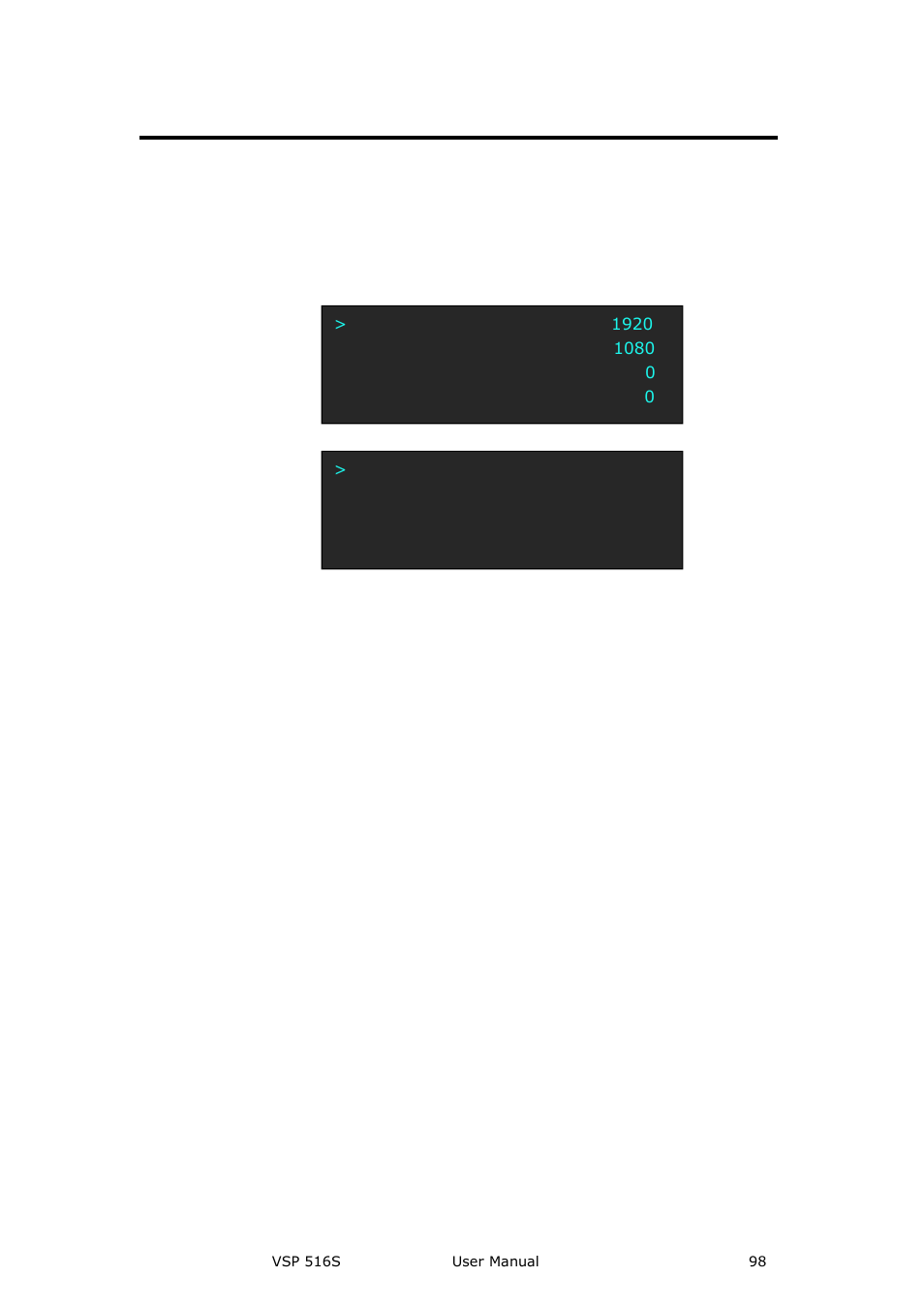 How to set up the, Size and position of the single image, System setup and operation | RGBLink VSP 516S User Manual User Manual | Page 98 / 131