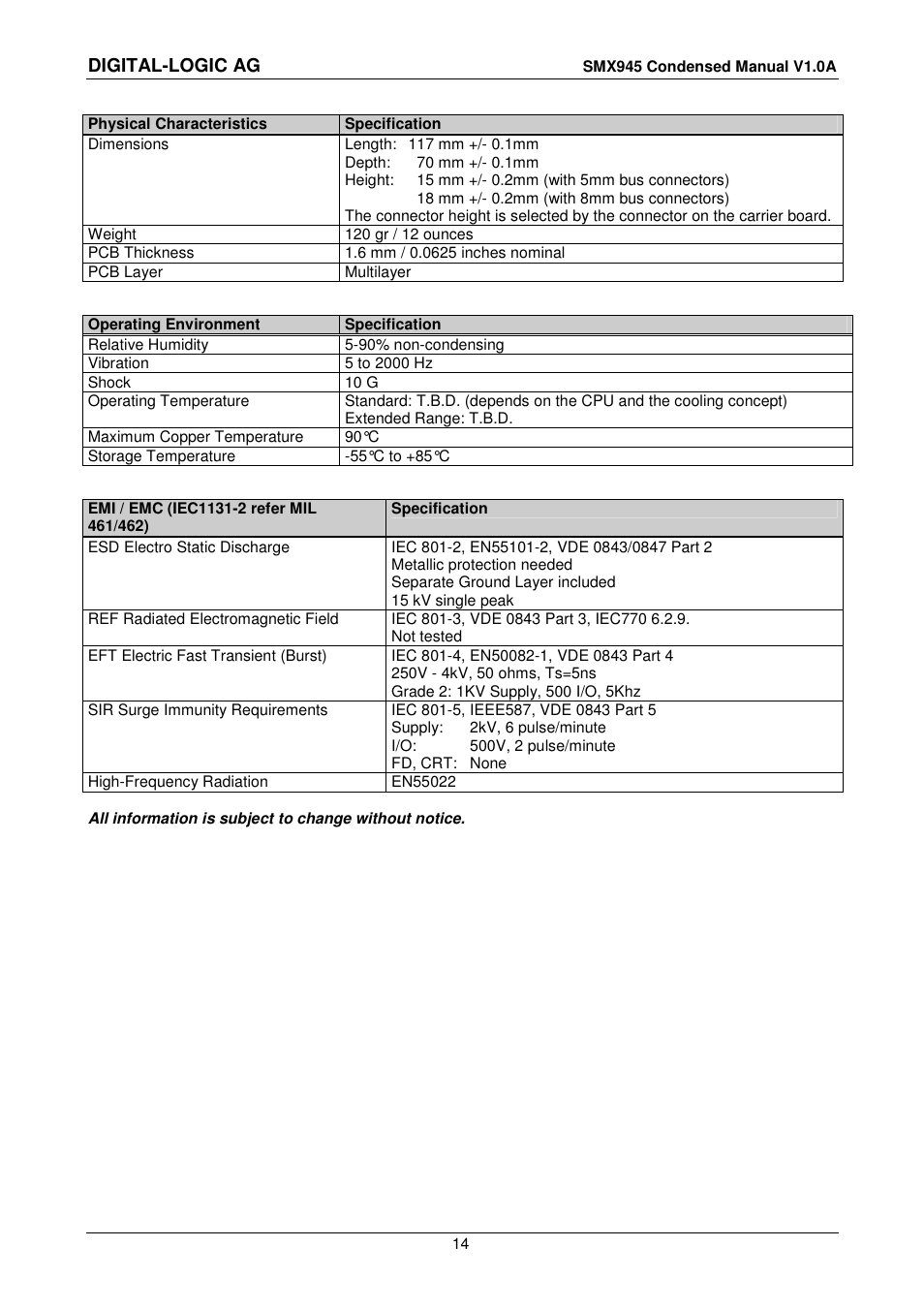 Digital-logic ag | Compaq SmartModule Express SMX945 User Manual | Page 14 / 21
