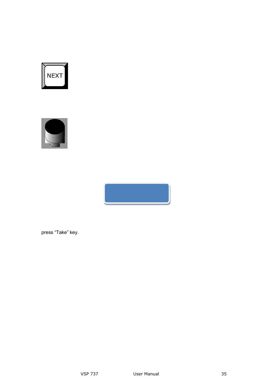 Knobs, Lcd panel, Hardware orientation | RGBLink VSP 737 User Manual User Manual | Page 35 / 85