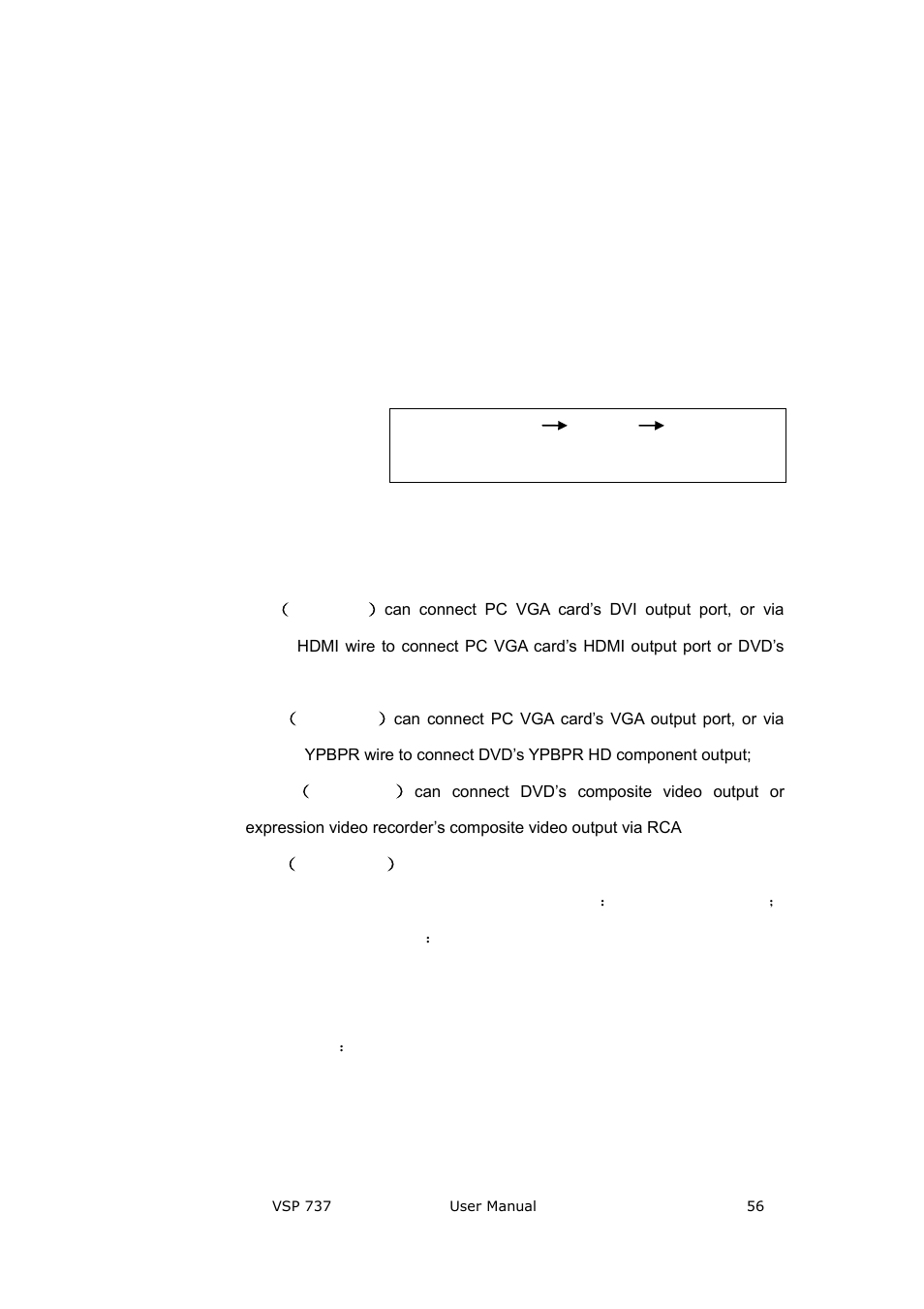 System setting and operation | RGBLink VSP 737 User Manual User Manual | Page 56 / 85