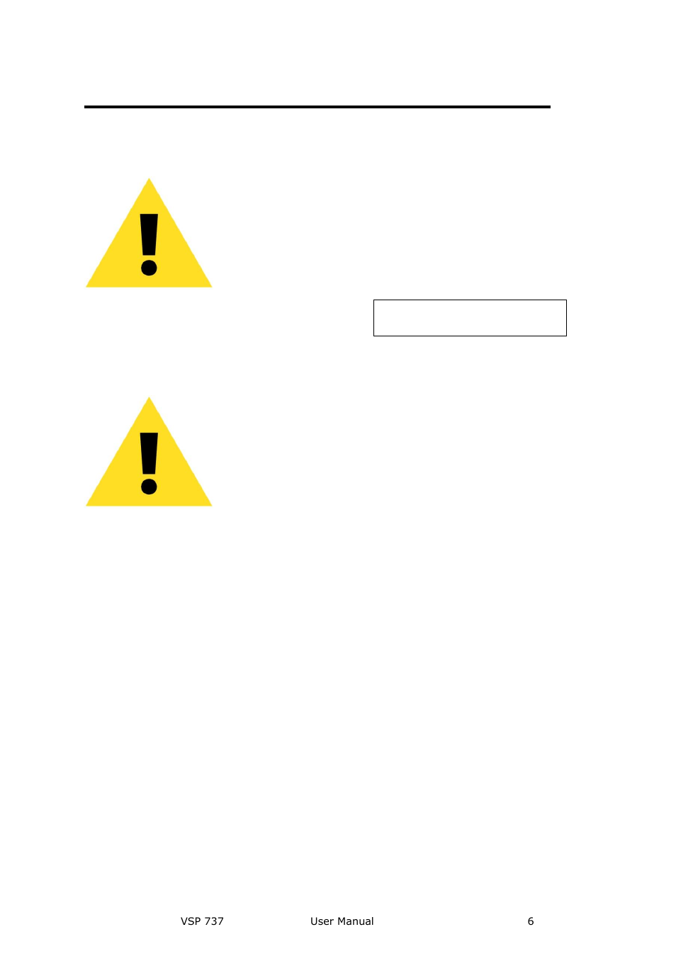 Terms in this manual and equipment marking, Warning, Caution | RGBLink VSP 737 User Manual User Manual | Page 6 / 85