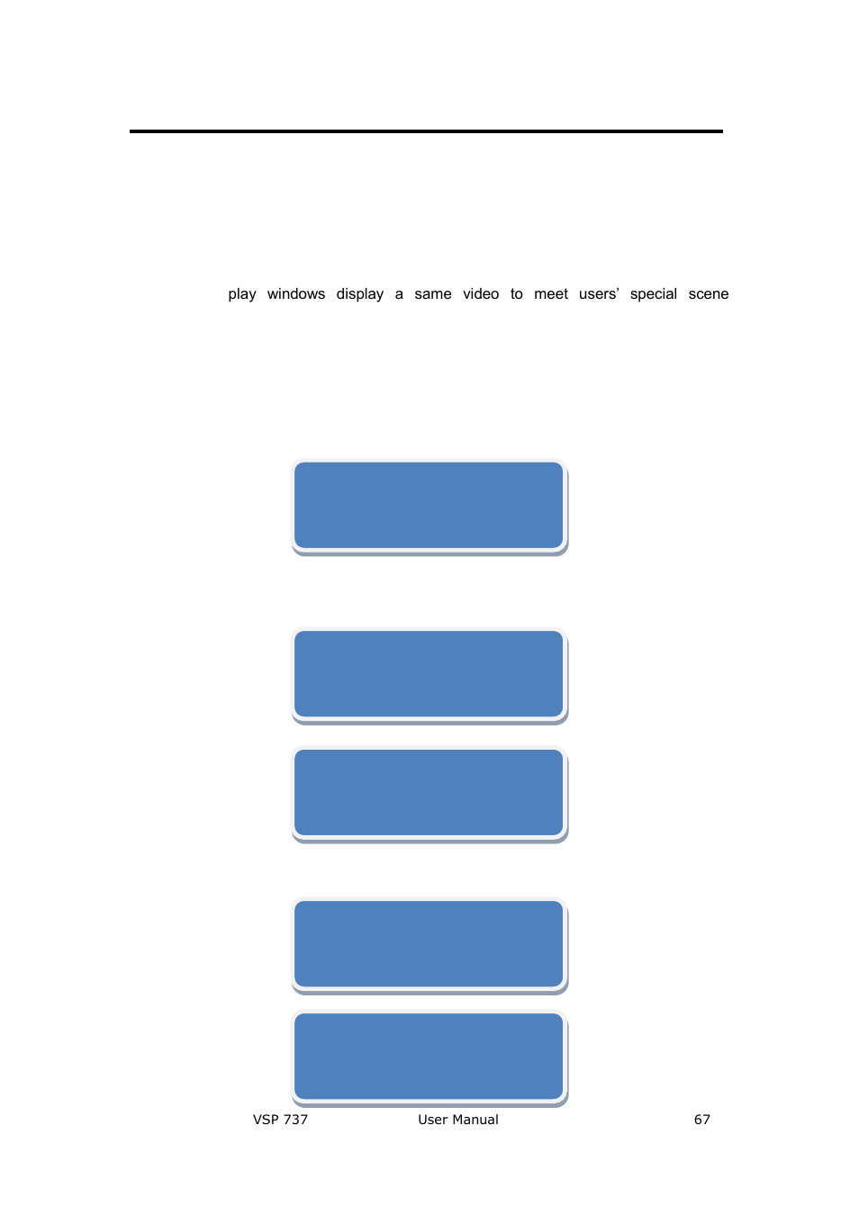 How to set input matrix, System setting and operation | RGBLink VSP 737 User Manual User Manual | Page 67 / 85