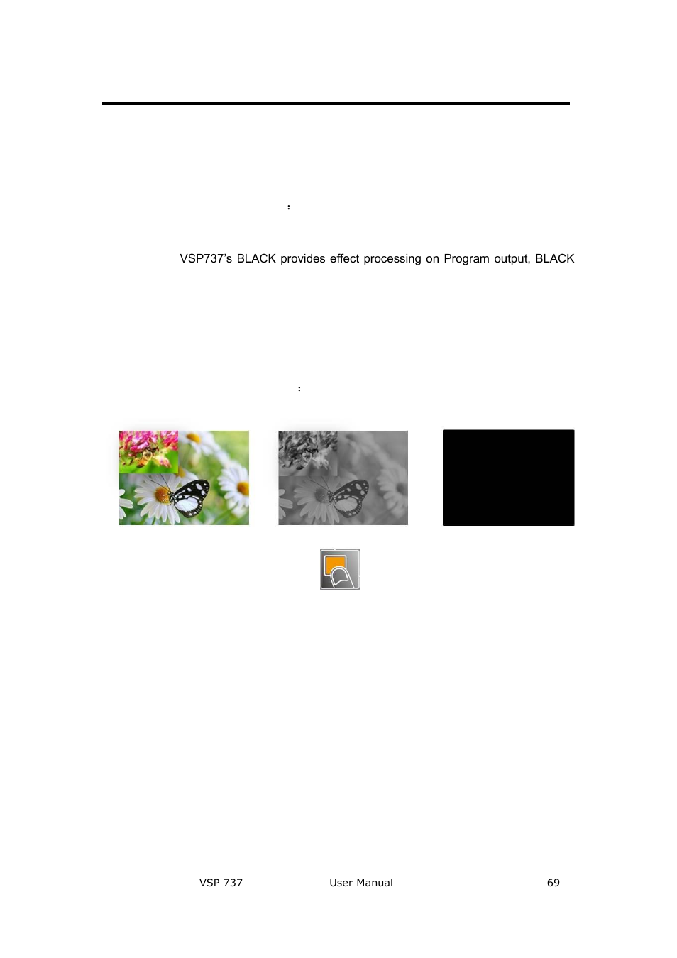 How to use black, System setting and operation | RGBLink VSP 737 User Manual User Manual | Page 69 / 85