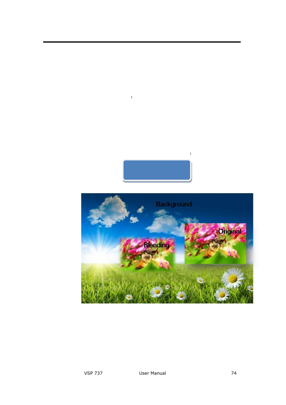 How to use blending function, Details are in: how to carry out blending function, System setting and operation | RGBLink VSP 737 User Manual User Manual | Page 74 / 85