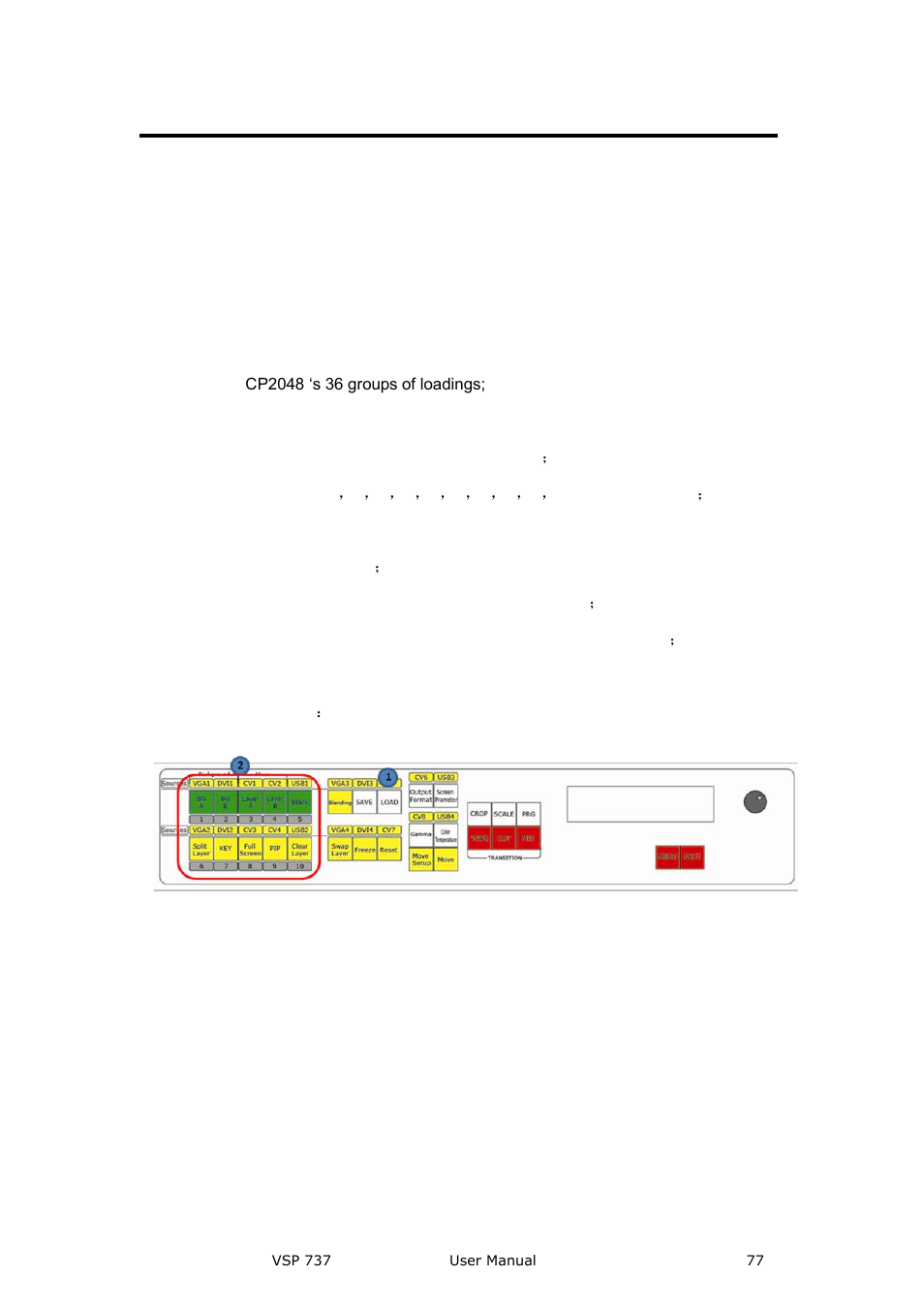 How to load saved parameters, Details are in: hhow to load the saving parameter, System setting and operation | RGBLink VSP 737 User Manual User Manual | Page 77 / 85