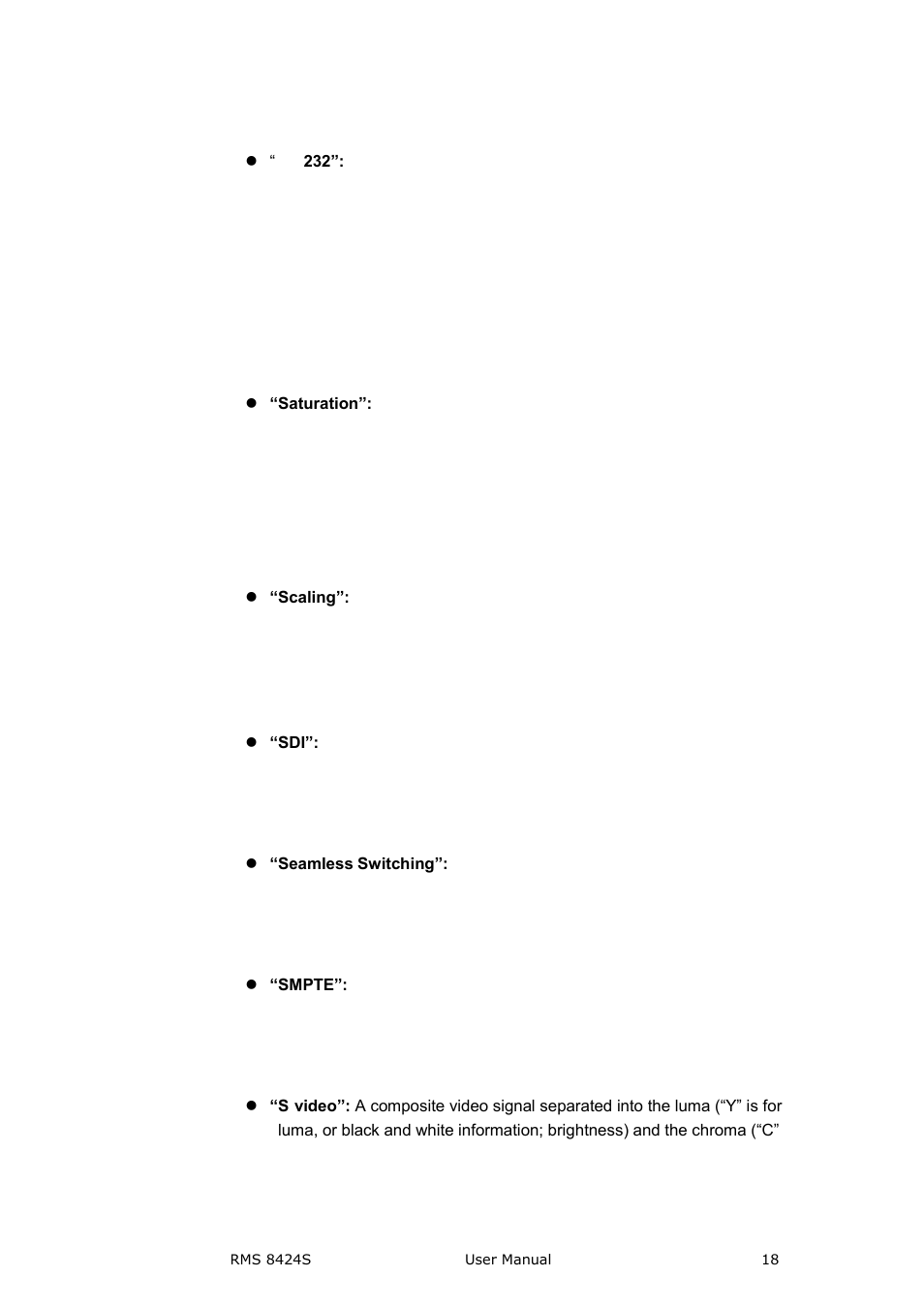 Brief introduction | RGBLink RMS 8424S User Manual User Manual | Page 18 / 49