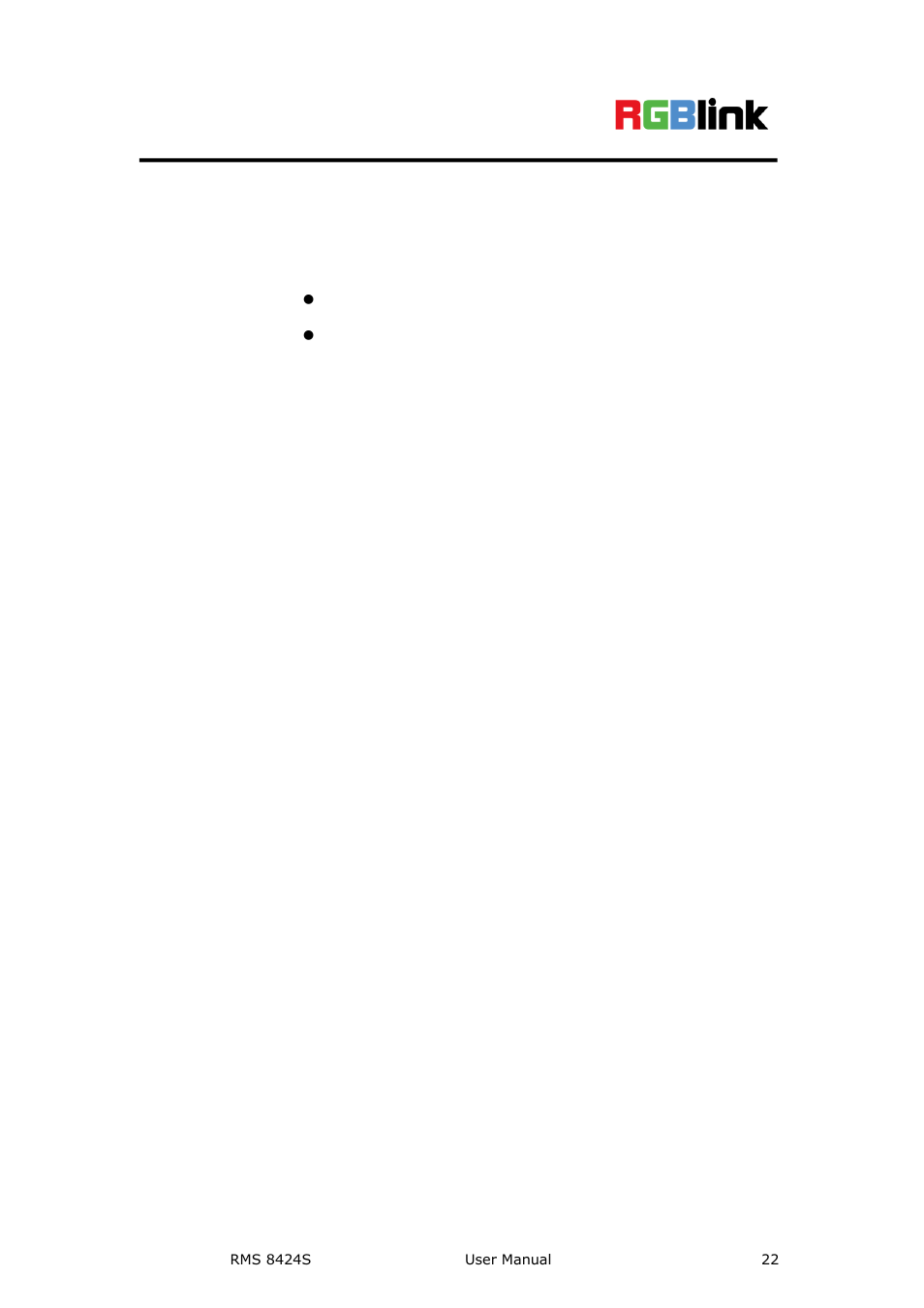 Panel instruction, In this chapter | RGBLink RMS 8424S User Manual User Manual | Page 22 / 49