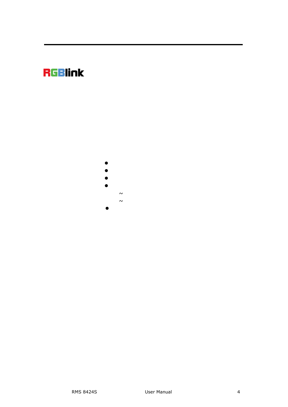 Company address, Xiamen rgblink science & technology co., ltd | RGBLink RMS 8424S User Manual User Manual | Page 4 / 49
