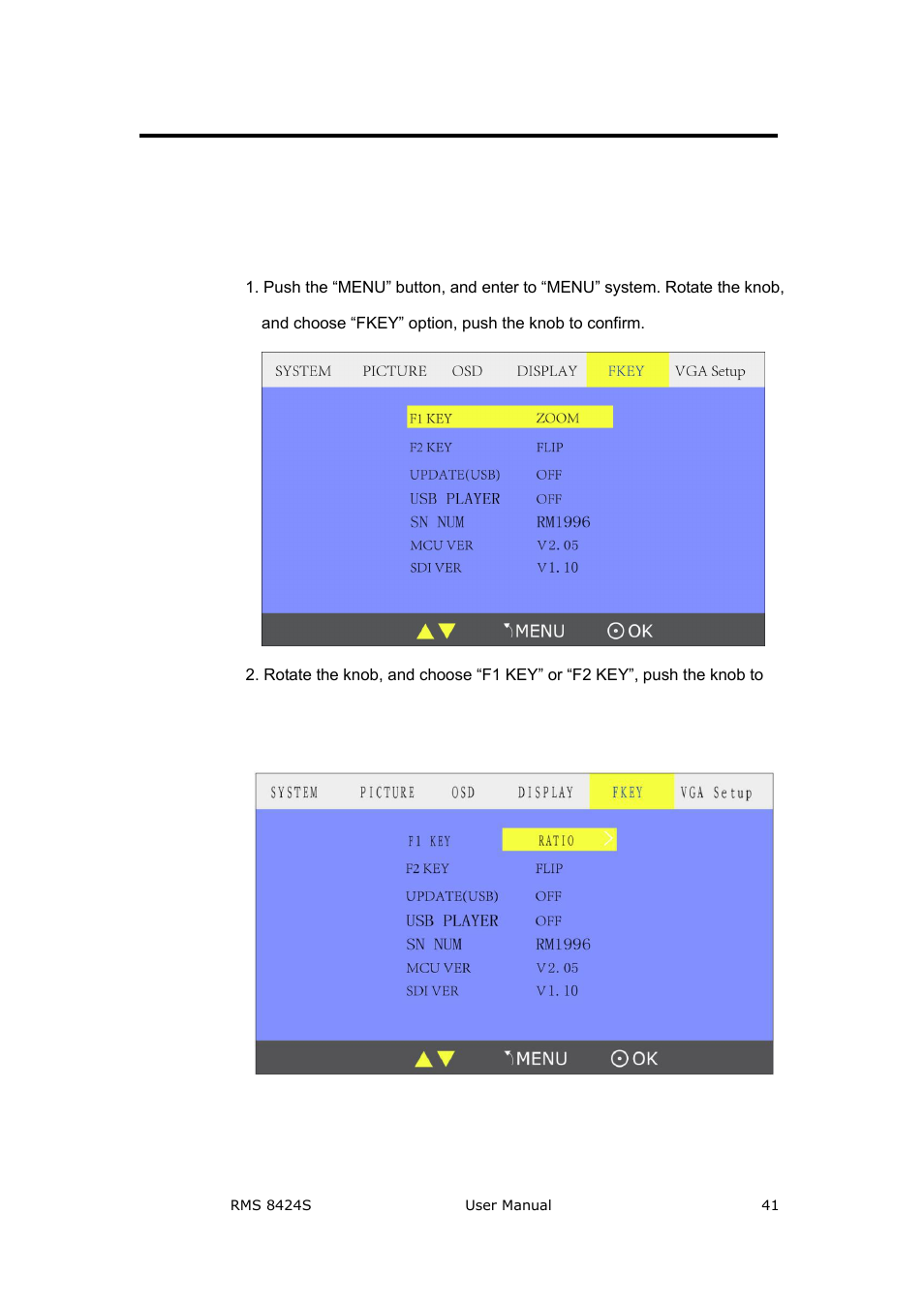 How to use user defined function key, System setup and operation | RGBLink RMS 8424S User Manual User Manual | Page 41 / 49