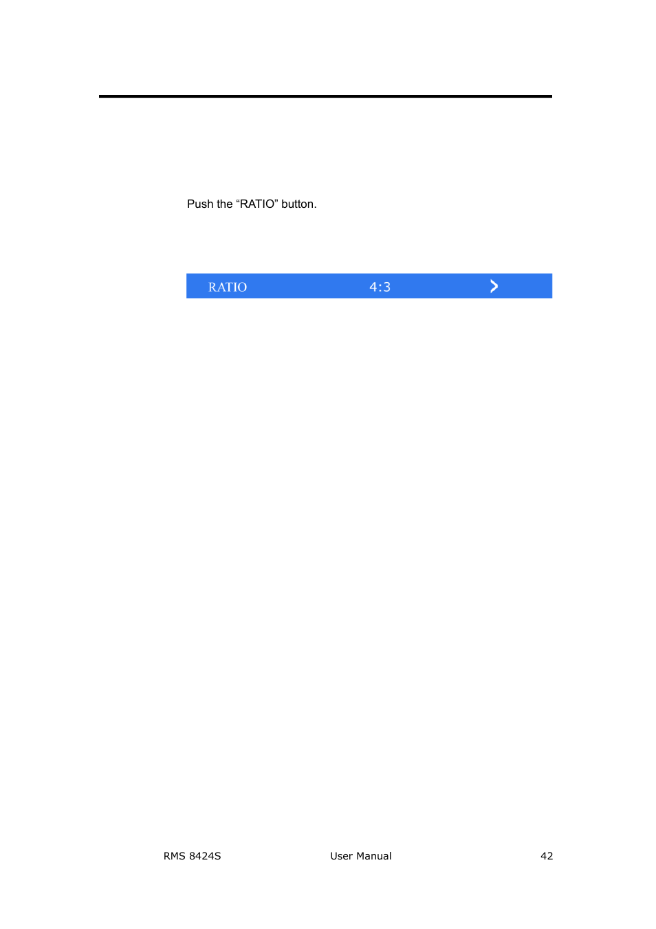 How to display aspect ratio, System setup and operation | RGBLink RMS 8424S User Manual User Manual | Page 42 / 49