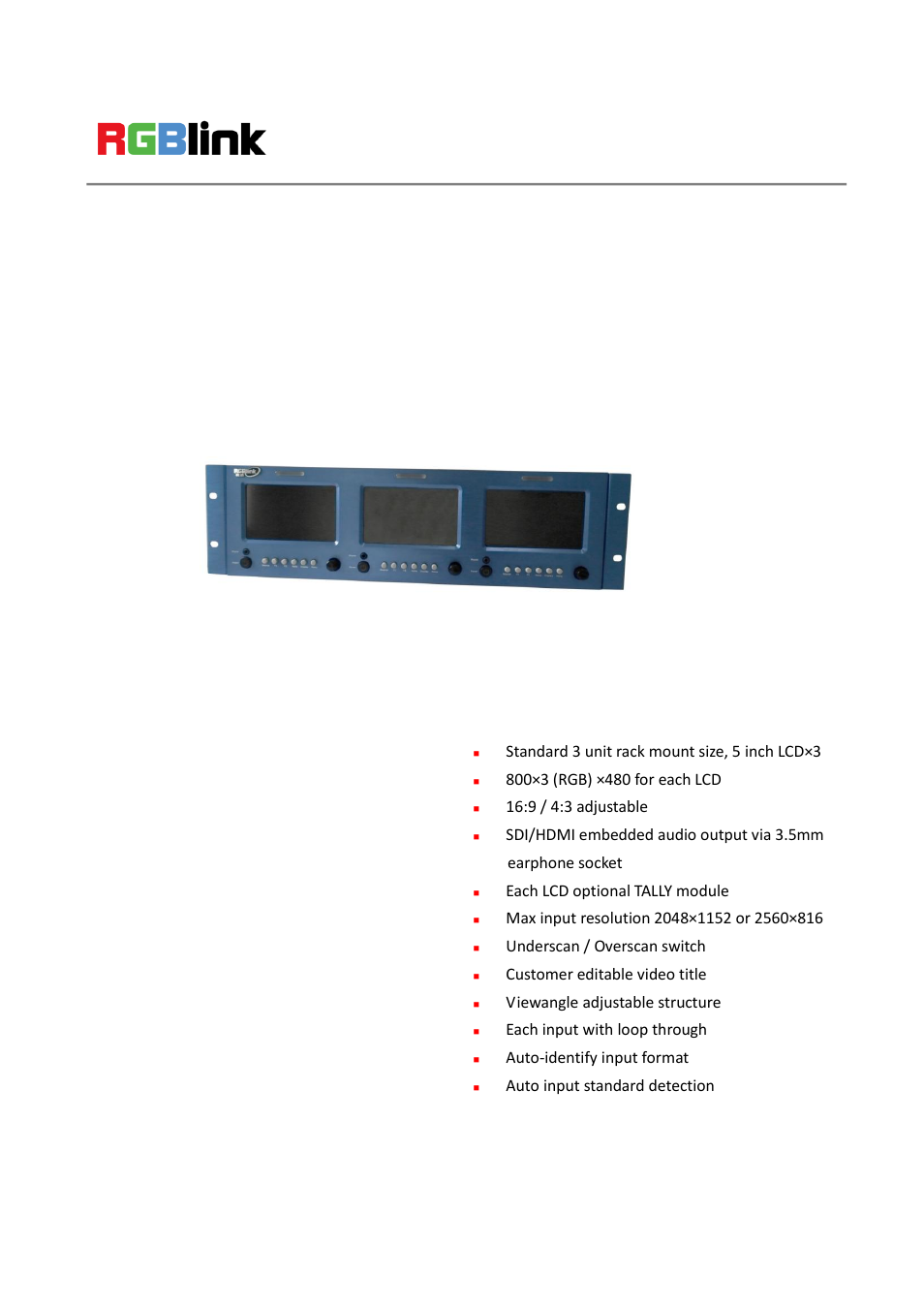 RGBLink RMS 5533 Quick Start User Manual | 20 pages