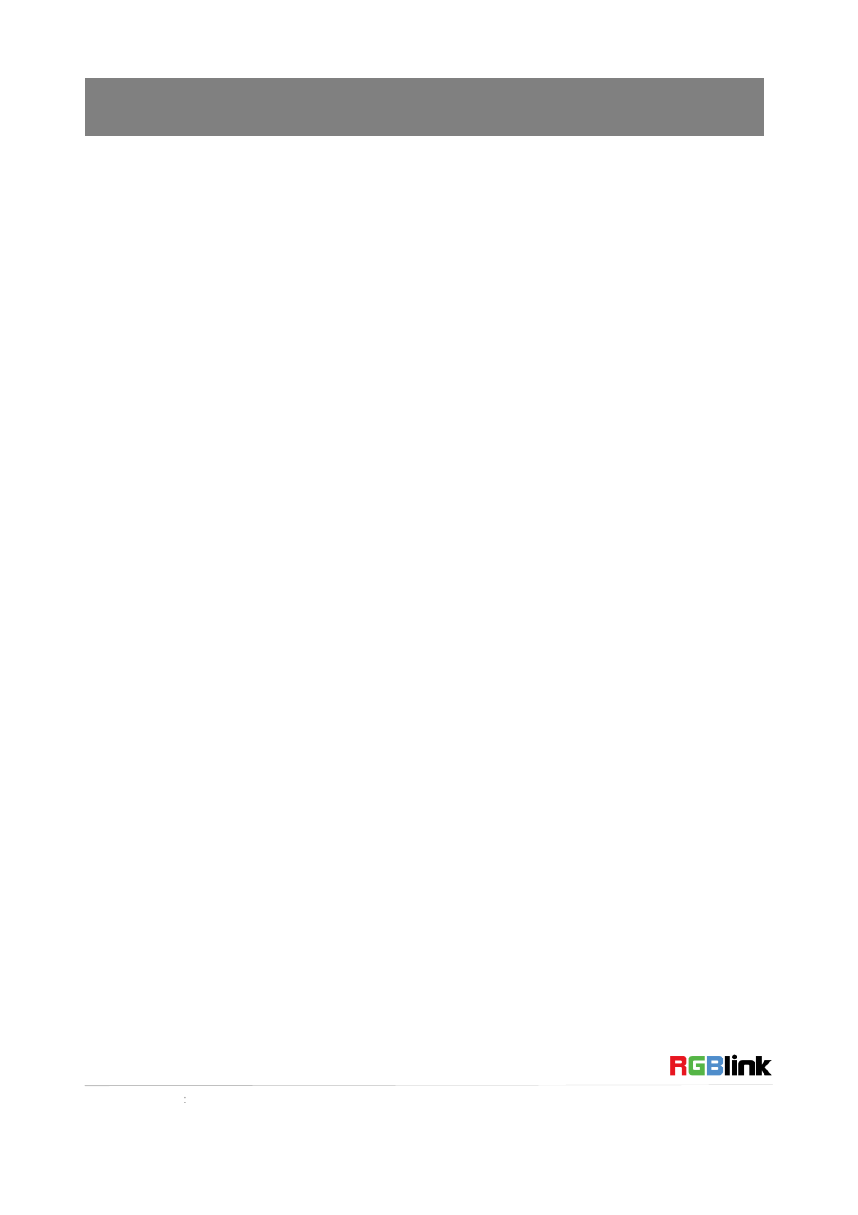 Content | RGBLink RMS 5533 Quick Start User Manual | Page 2 / 20