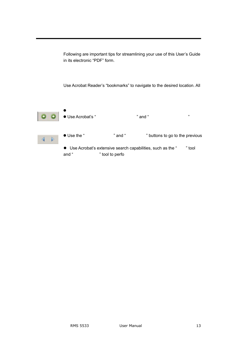 Manual usage, Brief introduction, Navigation | Catalogue and index | RGBLink RMS 5533 User Manual | Page 13 / 50