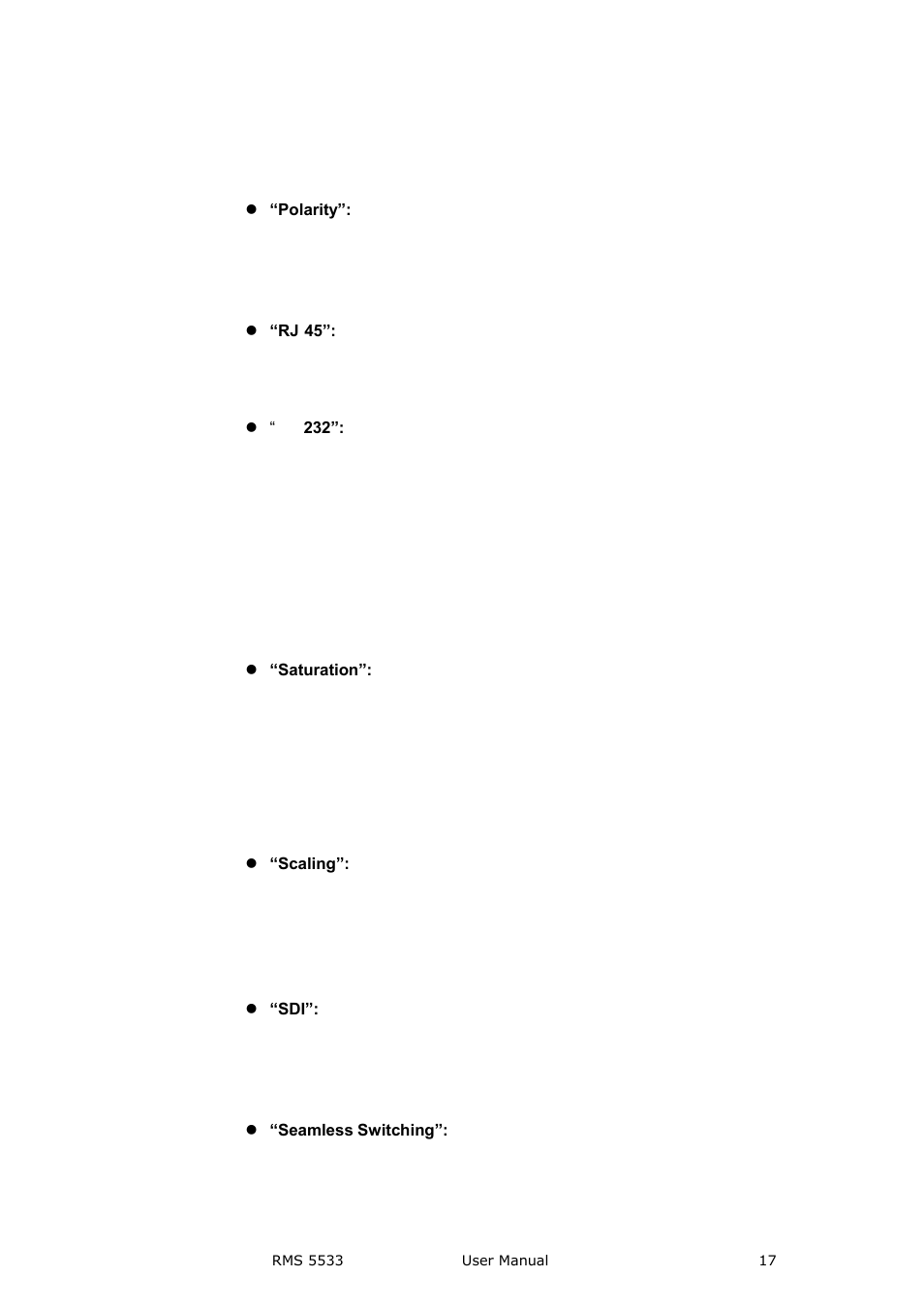 Brief introduction | RGBLink RMS 5533 User Manual | Page 17 / 50