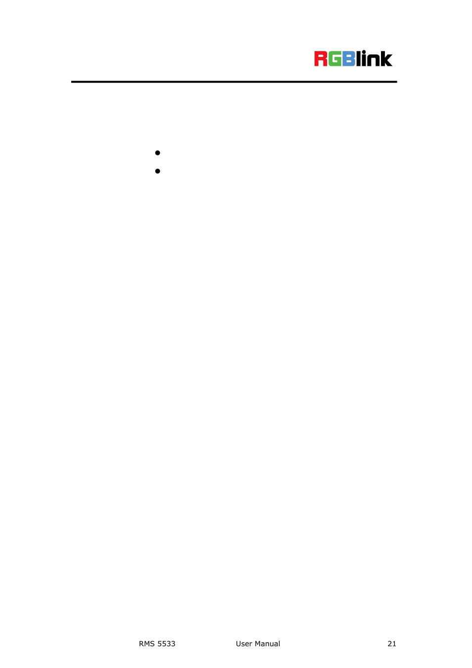 Panel instruction, In this chapter | RGBLink RMS 5533 User Manual | Page 21 / 50