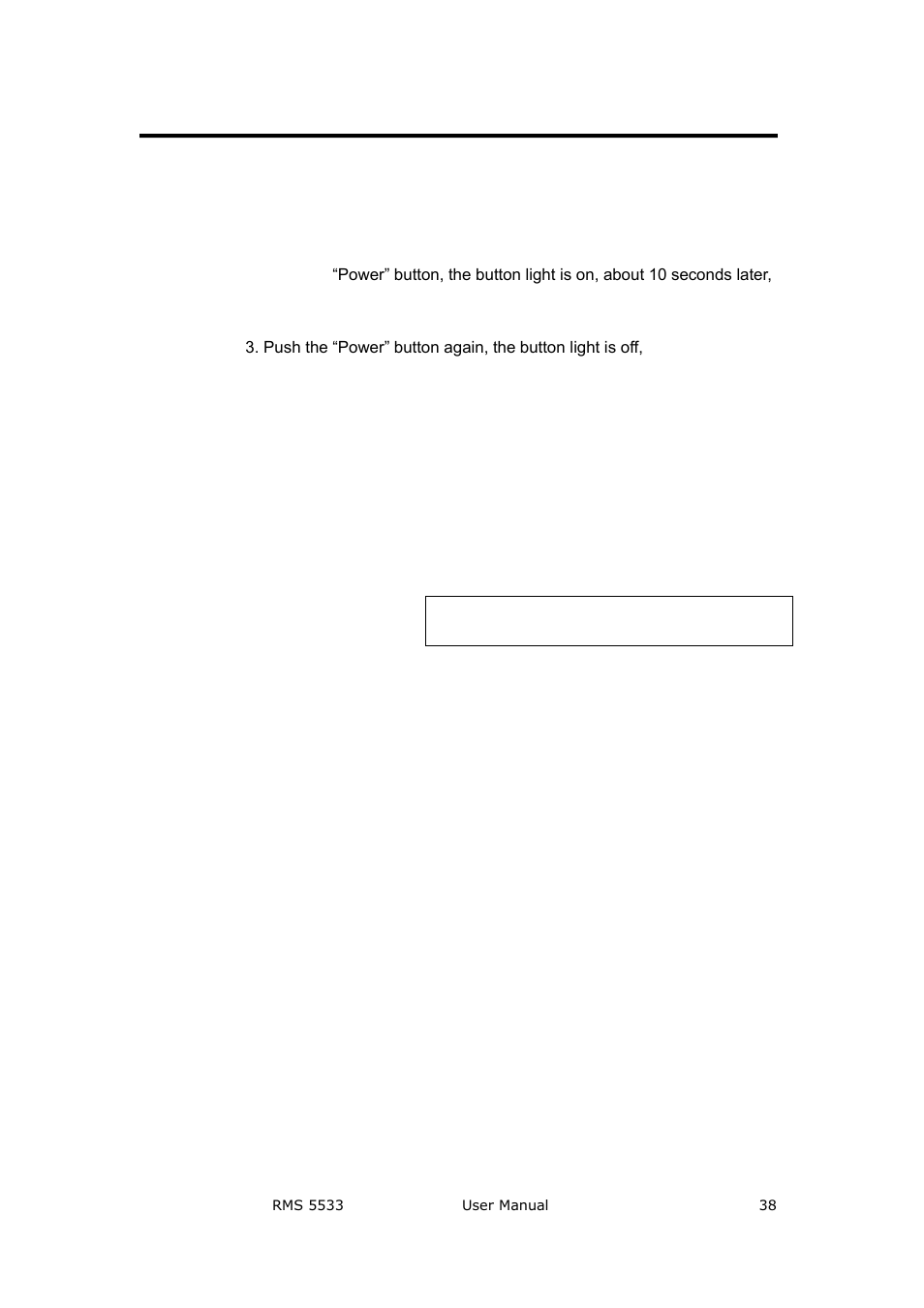 How to turn on/off the monitor, System setup and operation | RGBLink RMS 5533 User Manual | Page 38 / 50