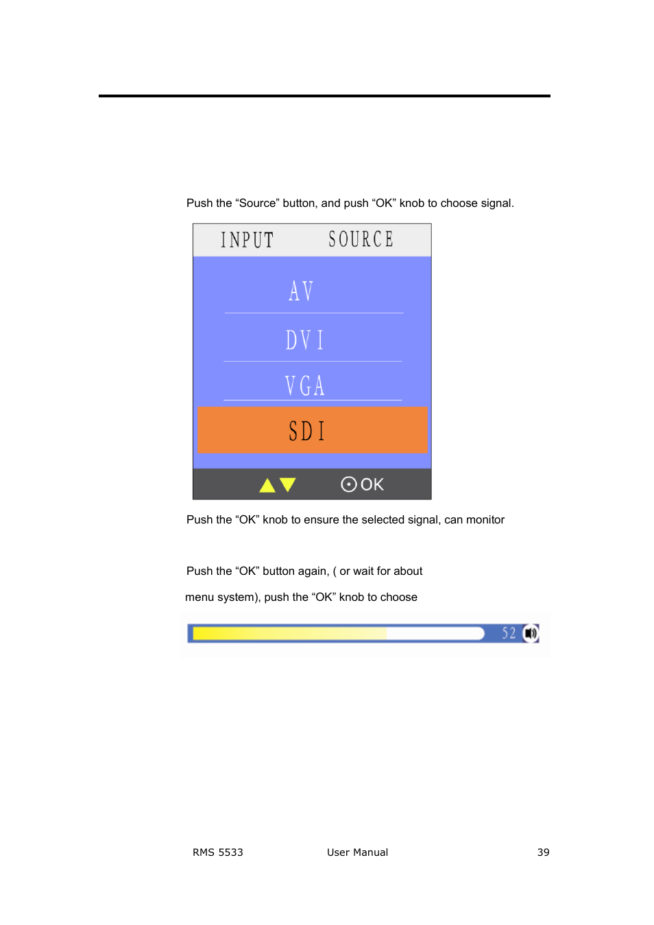 How to monitor the audio, System setup and operation | RGBLink RMS 5533 User Manual | Page 39 / 50
