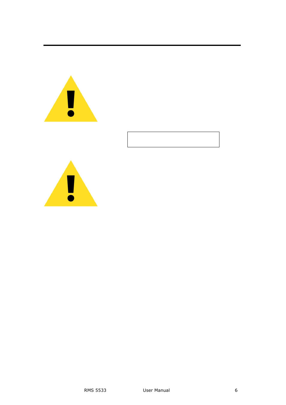 Warning, Caution, Terms and equipment mark in this manual | RGBLink RMS 5533 User Manual | Page 6 / 50
