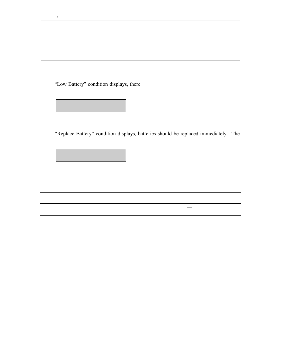 Appendix d (battery displays) | RJS Inspector D4000 Auto Optic (FIRMWARE version A.05 and Earlier) User Manual | Page 51 / 81