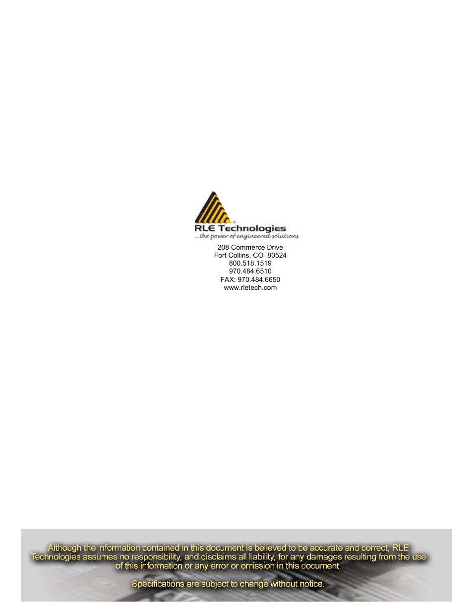 RLE LDZ4 User Manual | Page 19 / 19