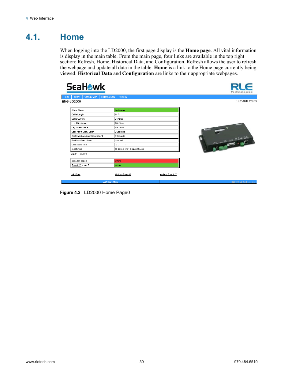 Home | RLE LD2000 User Manual | Page 30 / 78