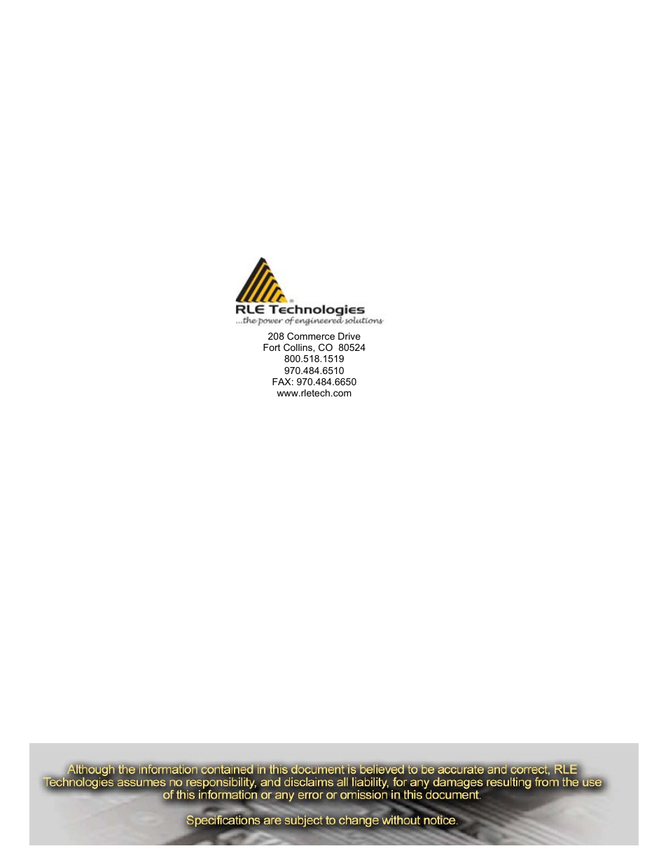 RLE LD5000 User Manual | Page 92 / 92