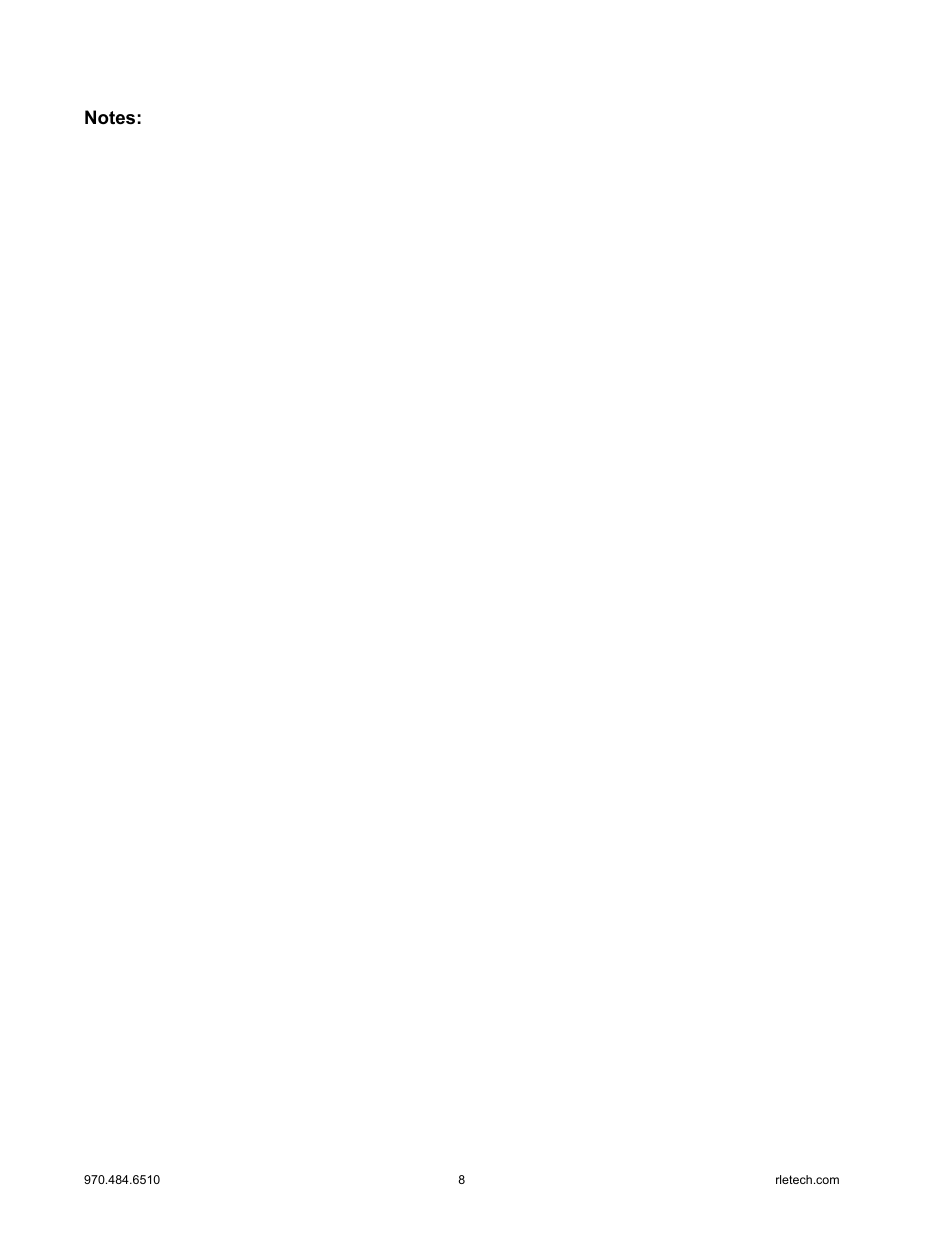 RLE LD5100 User Manual | Page 8 / 72