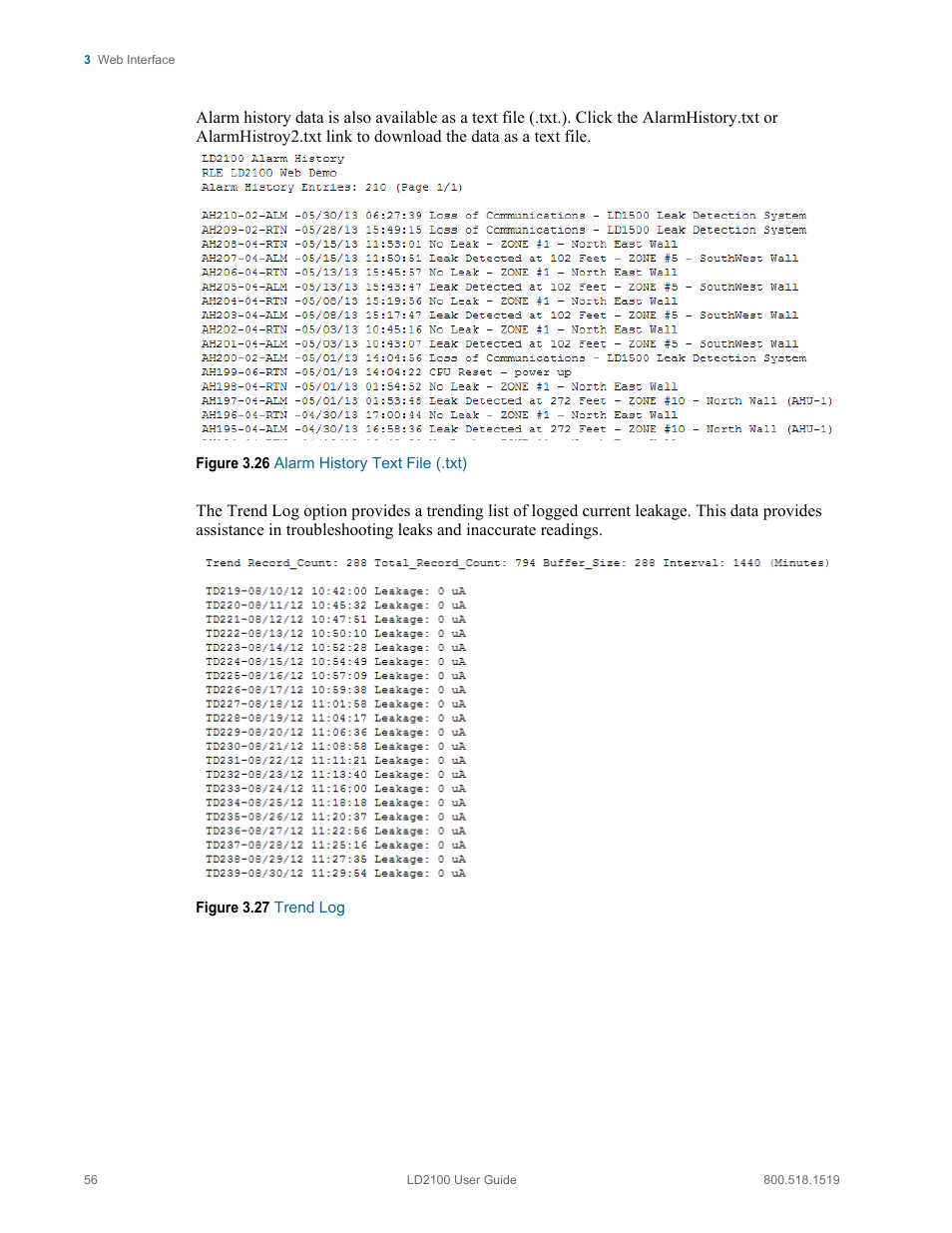 RLE LD2100 V.2.6 User Manual | Page 56 / 92