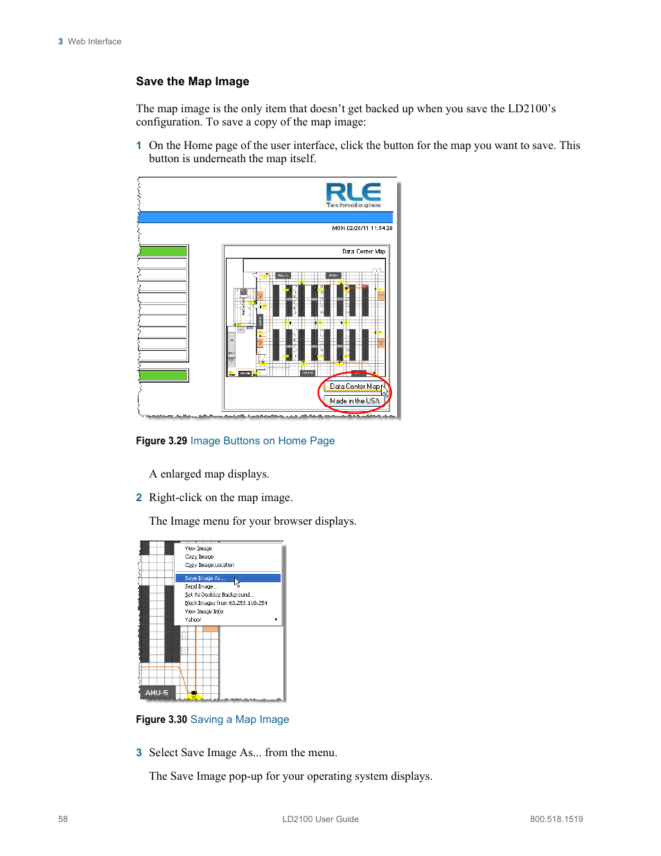 RLE LD2100 V.2.6 User Manual | Page 58 / 92