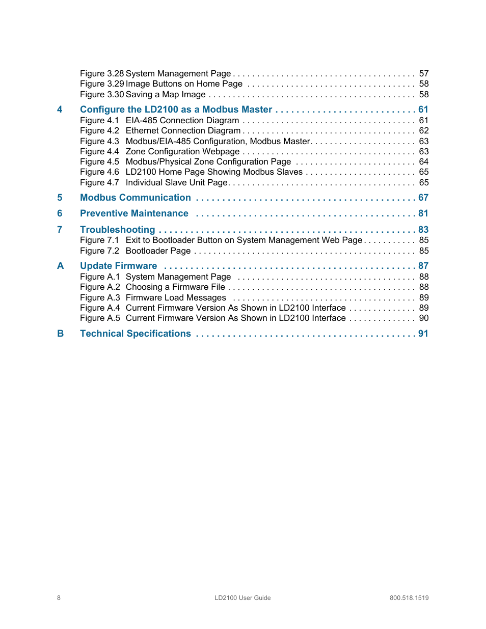 RLE LD2100 V.2.6 User Manual | Page 8 / 92