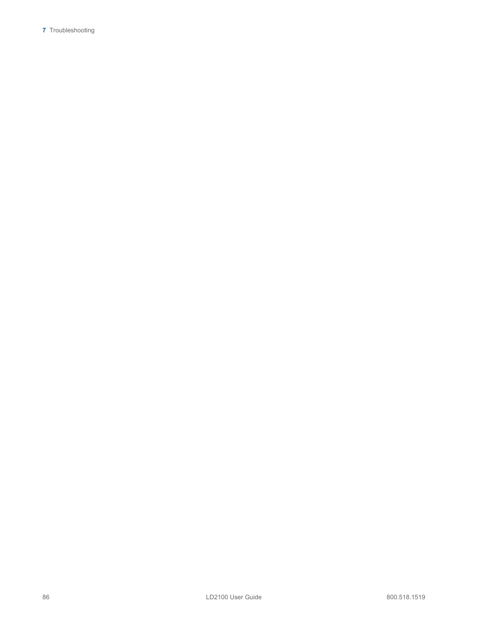 RLE LD2100 V.2.6 User Manual | Page 86 / 92
