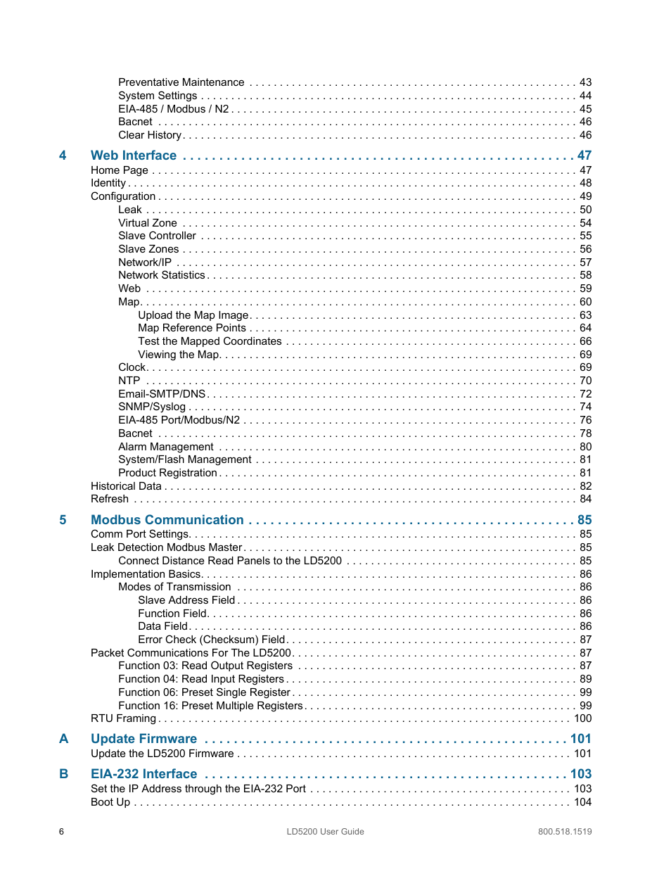 RLE LD5200 V.2.3 User Manual | Page 6 / 118