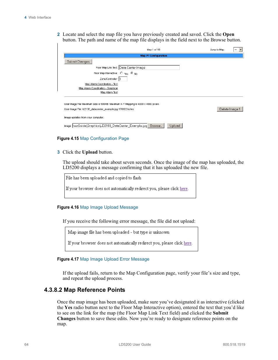 2 map reference points, Map reference points | RLE LD5200 V.2.3 User Manual | Page 64 / 118