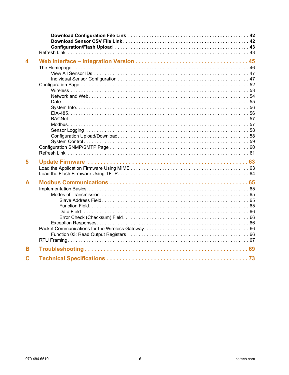 RLE FDS-Wi V.2.5 User Manual | Page 6 / 74