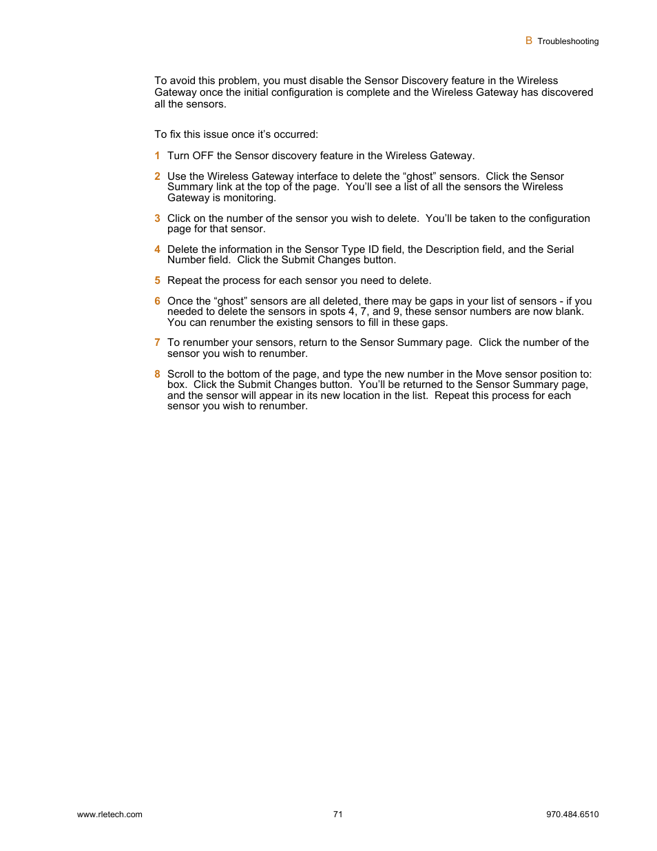 RLE FDS-Wi V.2.5 User Manual | Page 71 / 74
