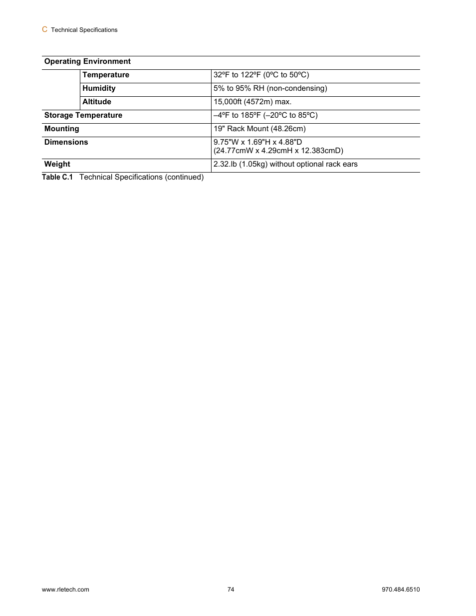 RLE FDS-Wi V.2.5 User Manual | Page 74 / 74