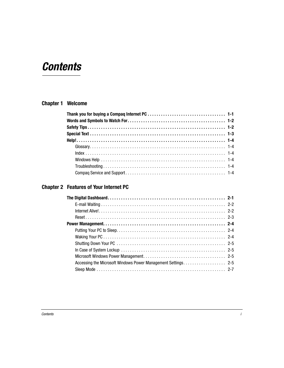 Compaq Presario EZ Series User Manual | Page 2 / 133
