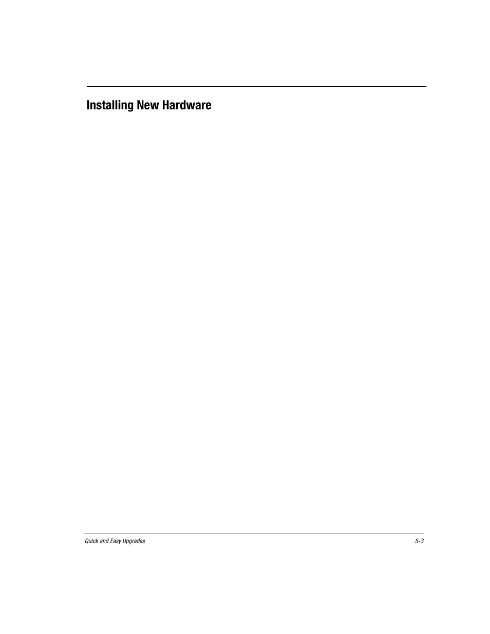 Installing new hardware, Installing new hardware -3 | Compaq Presario EZ Series User Manual | Page 68 / 133