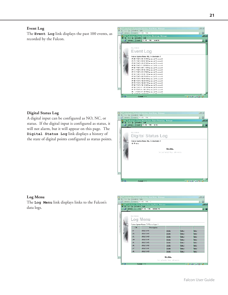 RLE FMS8 User Manual | Page 21 / 92