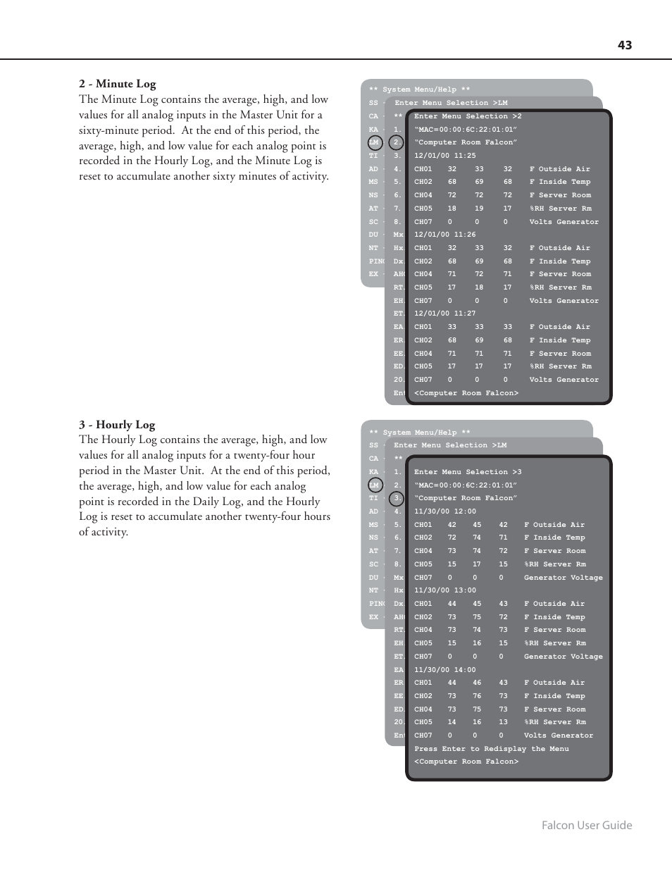 Falcon user guide | RLE FMS8 User Manual | Page 43 / 92